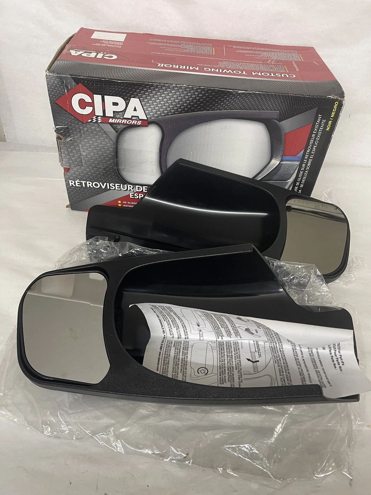 CIPA 10900 Pair Of Towing Mirrors fits Chevrolet/GMC/Cadillac 2007-2013 NEW!!