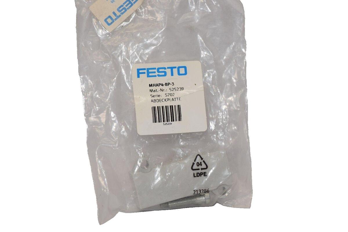 (NEW) FESTO MHAP4-BP-3 , MHAP4BP3 , 525239 Cover Plate