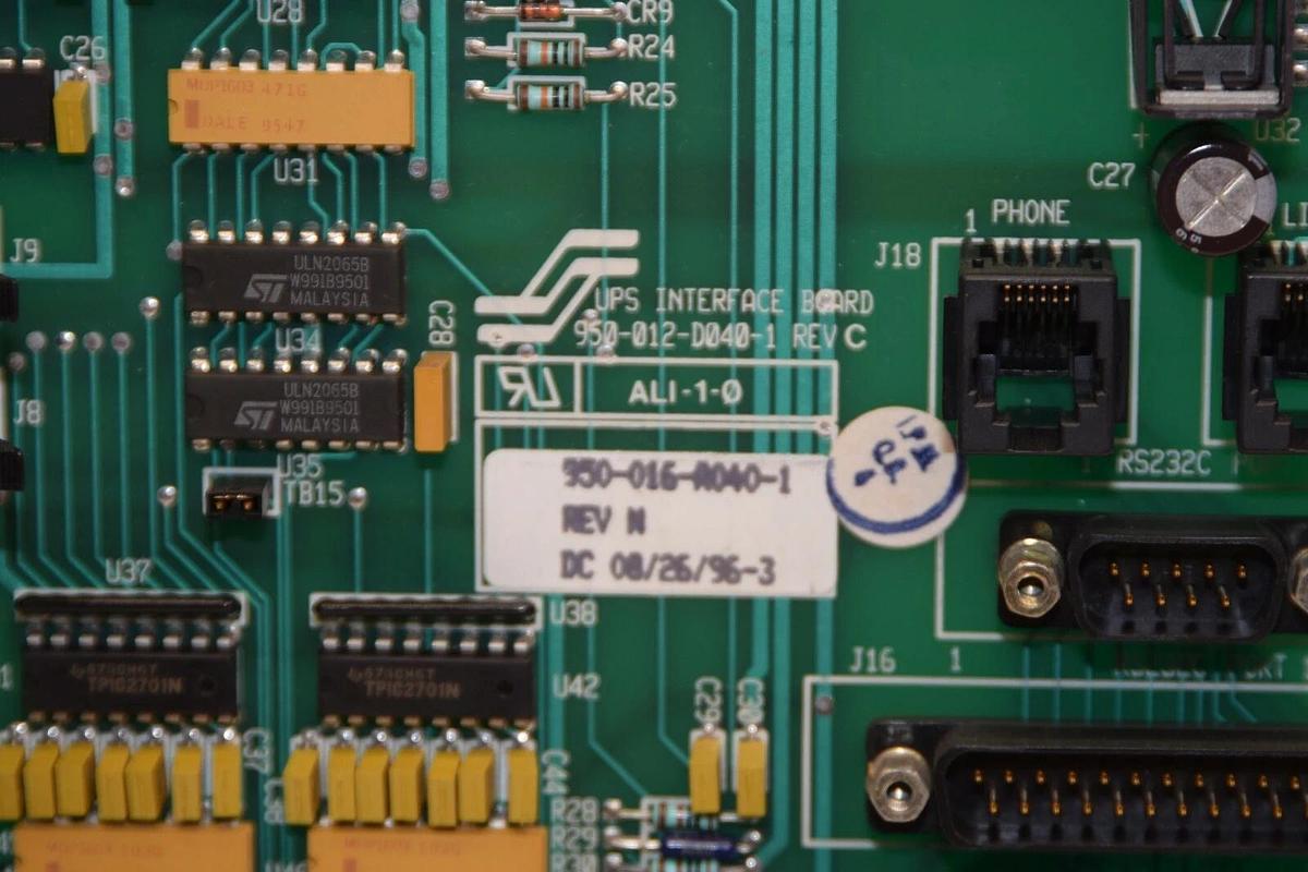 (NEW) IPM 950-016-A040-1 Rev N UPS Interface 950-012-D040-1 Rev C Board Card