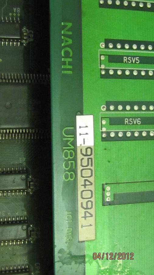 Used NACHI CIRCUIT BOARD UM873A WITH NACHI CIRCUIT BOARD UM858