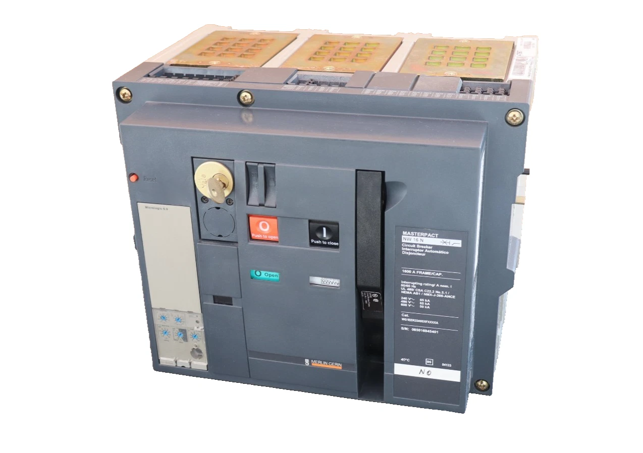 Refurbished Square D Breaker Masterpact NW16N 1600A Micrologic 5.0 WG1EER33A9SXFXXXXA 1600 A