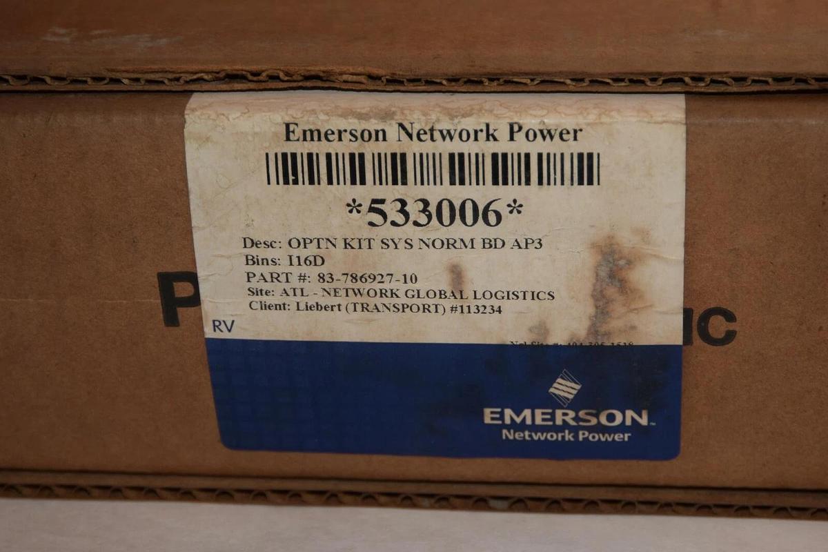 NEW- EMERSON / LIEBERT 02-792216-04 83-786927-1 System Norm and Interface Board