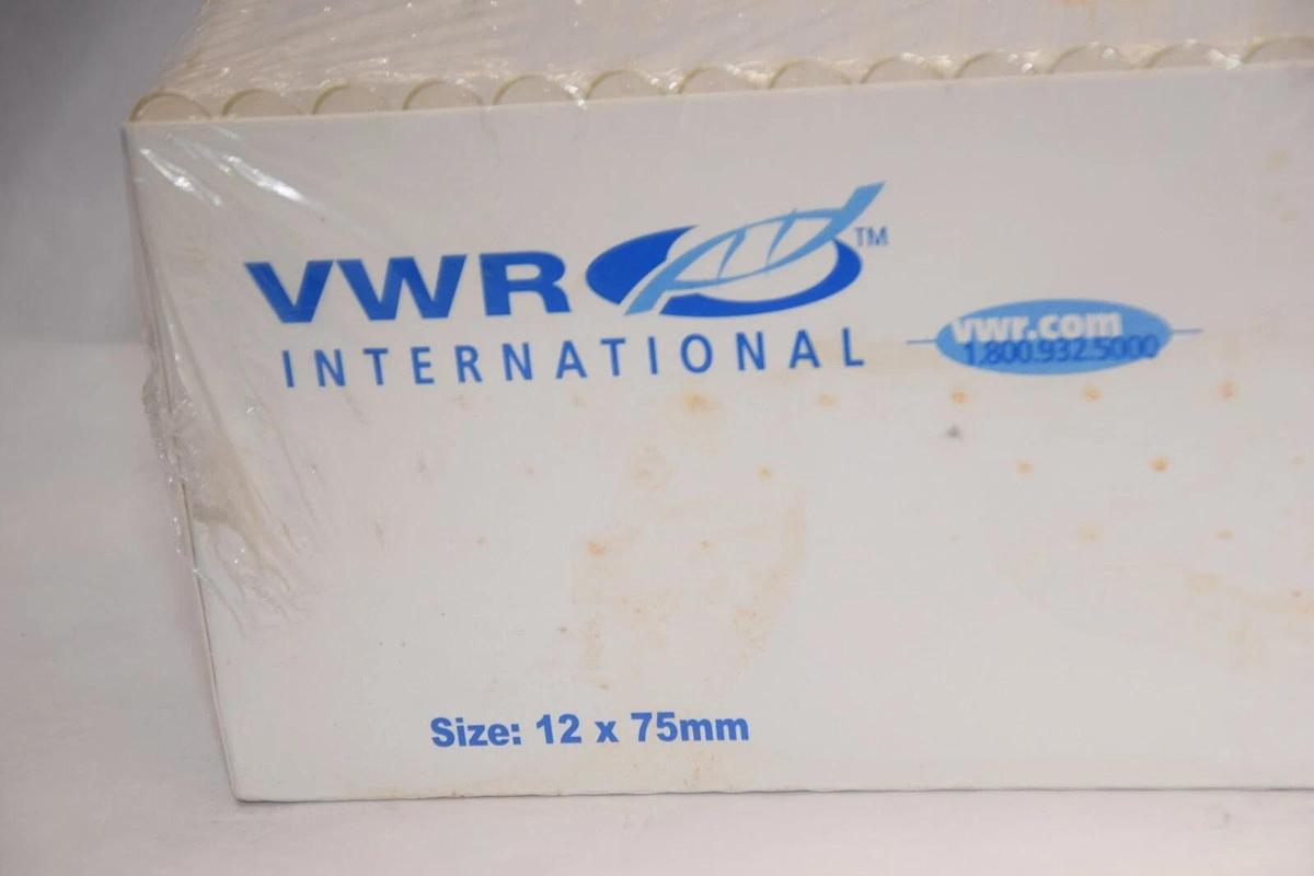 (NEW - Pack of 250) VWR 47729-570 12x75mm Disposable Cell Culture Tubes , Glass