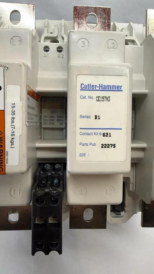 Cutler-Hammer CE15TN3 AC Magnetic Contactor Ser.B1 600V, 420 Amp 24V coil, 420A