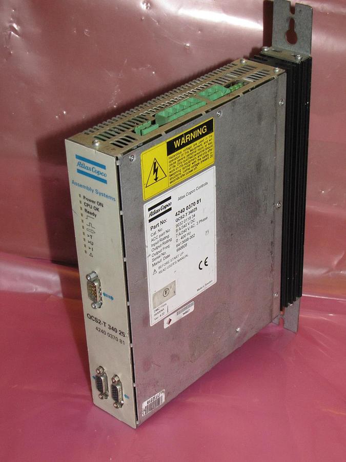 Used ATLAS COPCO SERVO CONTROL 4240 0370 81 4240037081 QCS2-T 34025