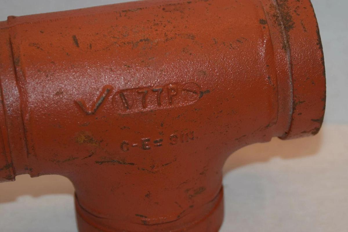 NEW (LOT OF 2) VICTAULIC FIRELOCK C-E=3" 77P 2.5-2 TEE