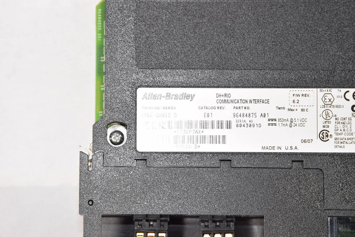 Used Allen Bradley 1756-DHRIO 1756-DHRI0 Ser D DH+/RI0 Communications Bridge Module