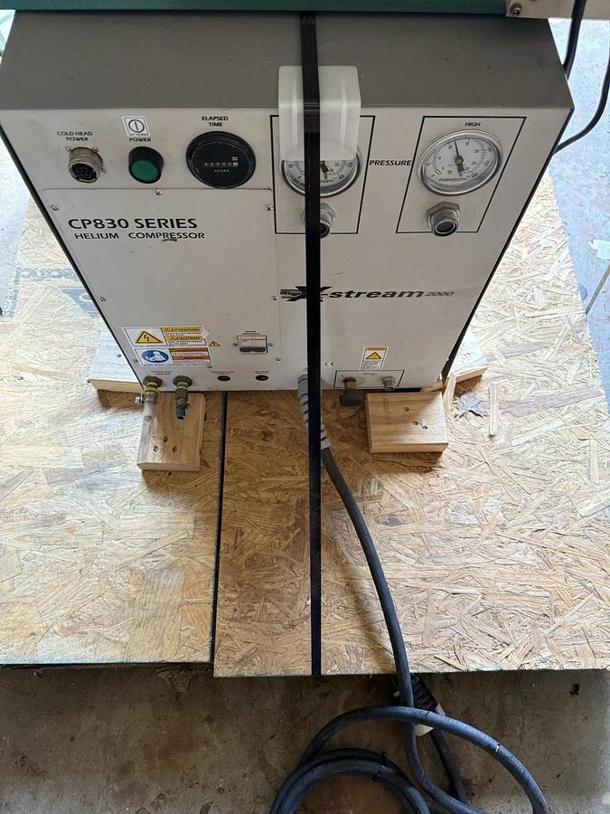 Used Rigaku X-Stream 2000 CP830 Series 230V 1Ph Helium Lab Compressor  (6,671 hours )