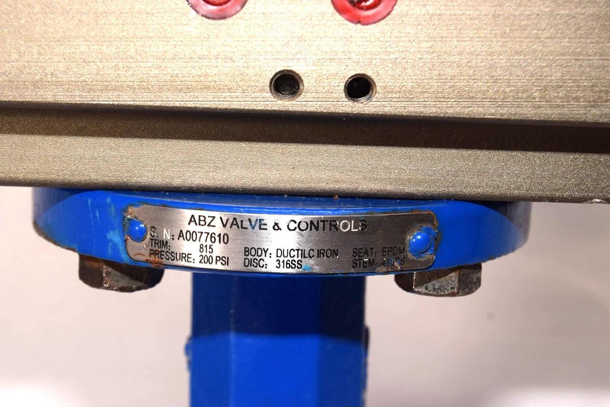 ABZ Valve & Controls DA 75 , DA75 200psi 316SS EPDM 3" Butterfly Valve (New)