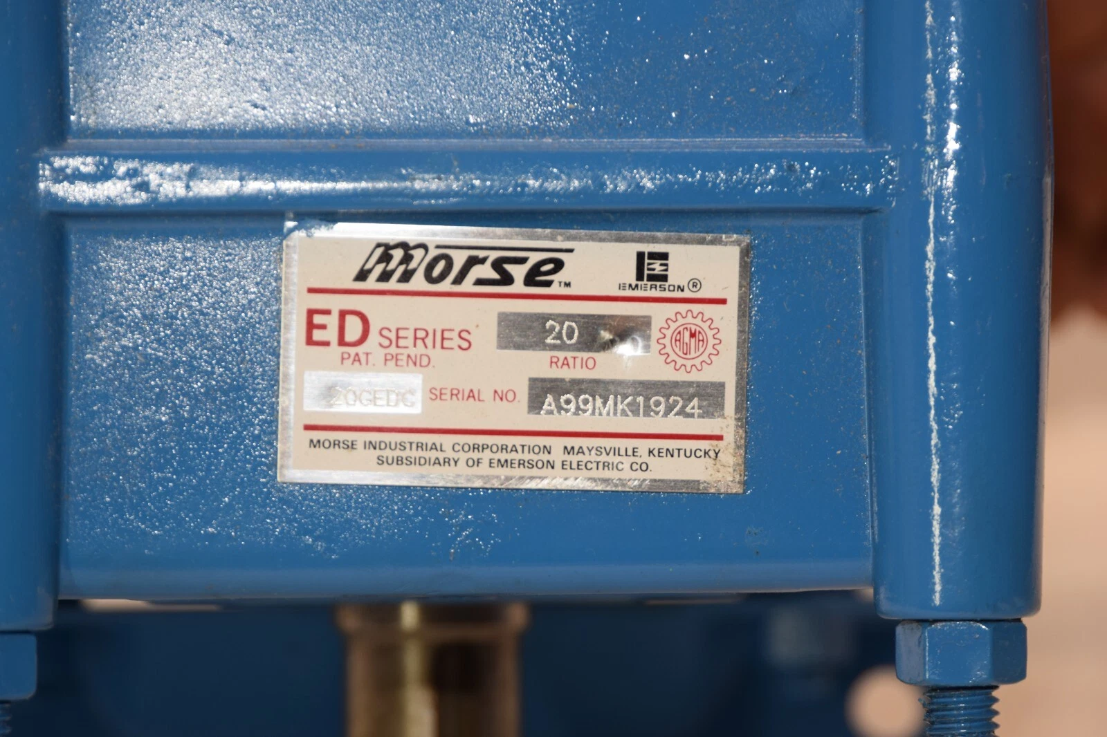 MORSE 20GEDC 20:1 Ratio ED Series Gear Reducer (New)