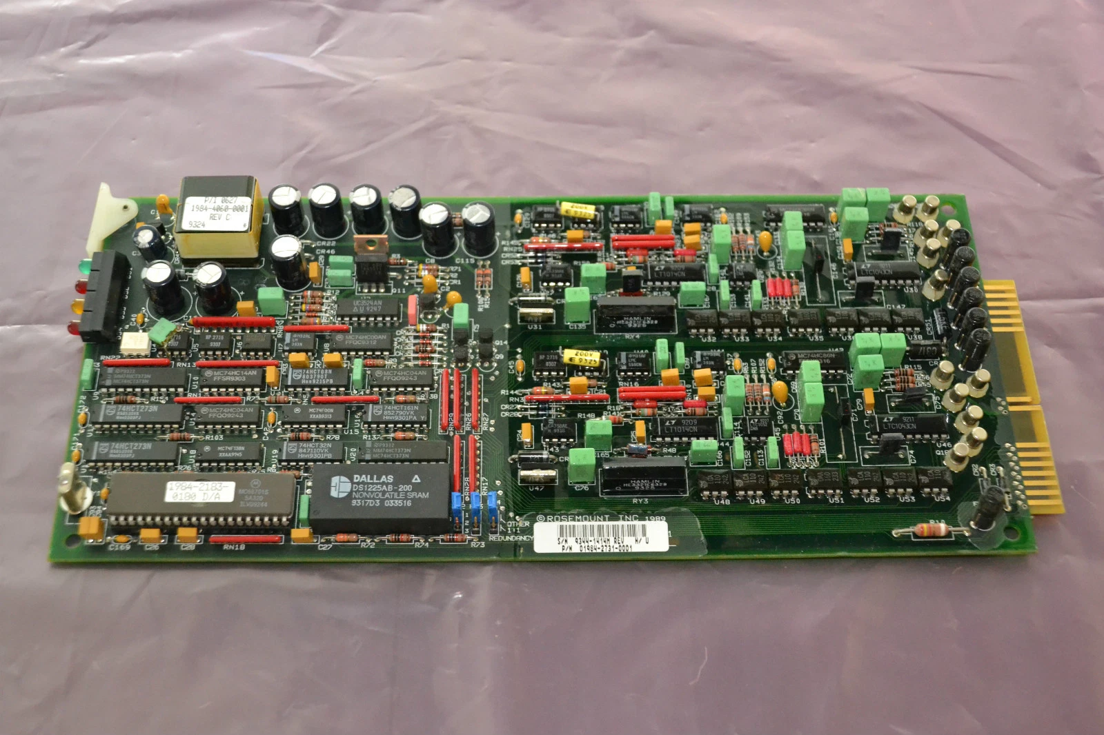 Used FISHER ROSEMOUNT CIRCUIT BOARD CARD 0194-2731-0001 019427310001 REV H/U