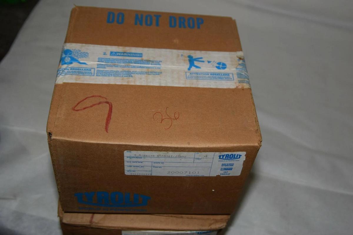 Used Tyrolit 4511002449 20007101 5-5/8x1x5 50AS546I/J7BA2 Grinding Material 4pcs/Box