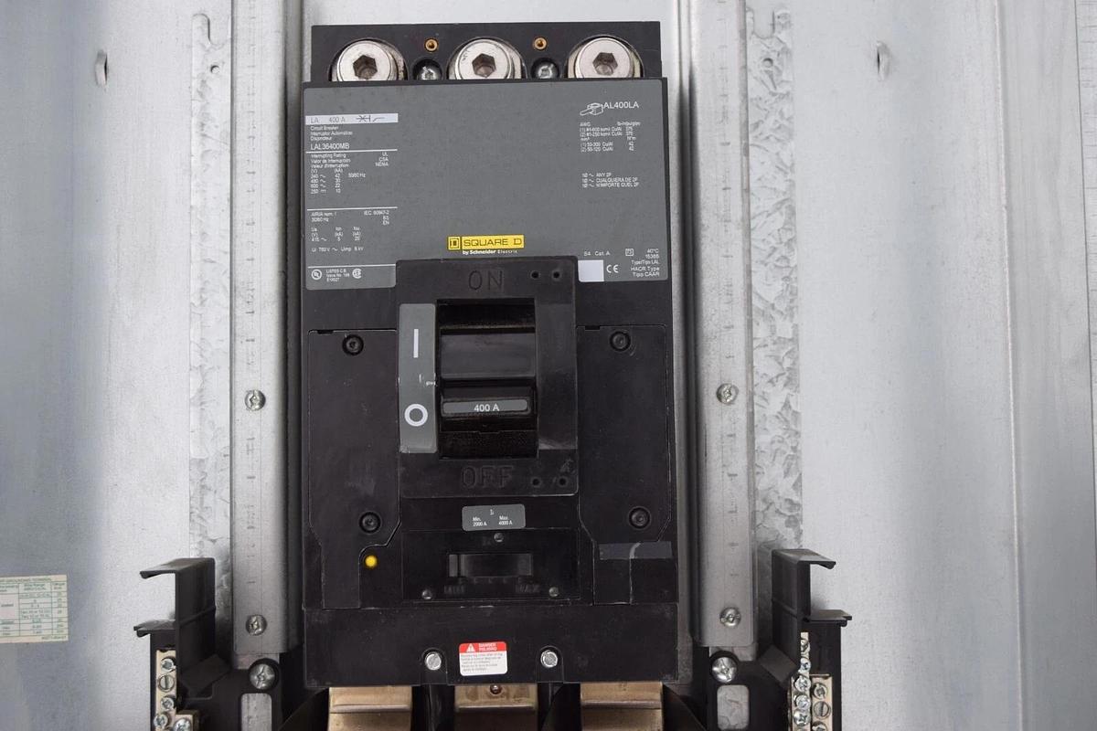 Used Square D Schneider Electric Cabinet Box Enclosure MH62BE E3 400A Main *No cover