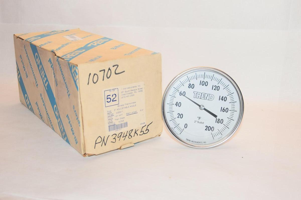 (NEW) TREND INSTRUMENTS INC Model 52 5" Adjustable Angle Bimetal Thermometer