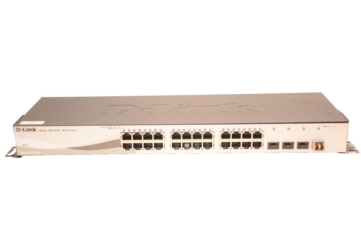 Used D-LINK DGS-1210-28 100-240V 0.6A Web Smart Switch