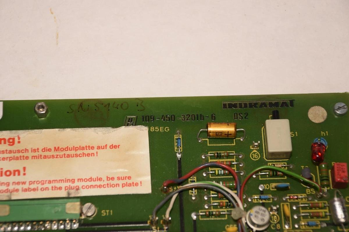 Used Indramat 109-450-3201B-6  Control PC Board  109-450-3201a-6