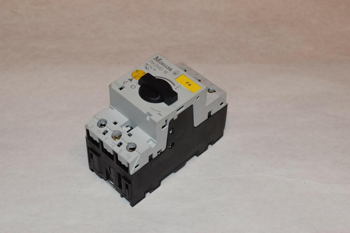 Used MOELLER PKZM0-16 MANUAL 10-16A MANUAL MOTOR STARTER
