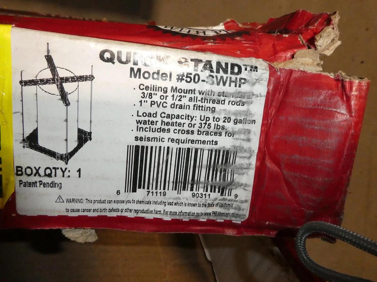 Holdrite Quick Stand 50-SWHP Ceiling Mounted Suspended Water Heater QuickStand