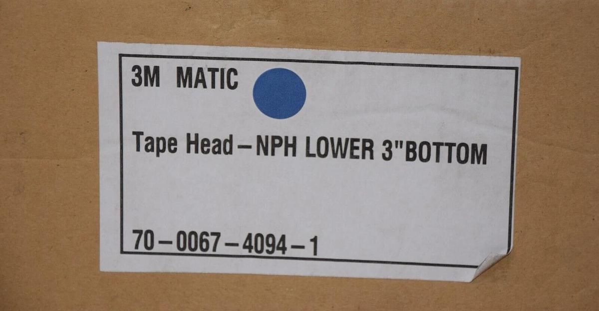 3M 3M-Matic Accuglide NPH 11200 3" 3 in Lower Bottom Tape Taping Head Heads *NEW