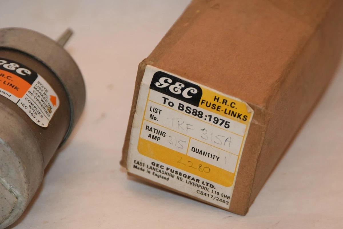 (NEW) GEC FUSEGEAR TKF315A BS88:1975 315A Fuse-Link