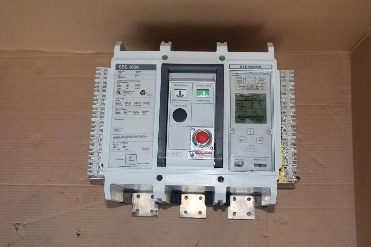 (New) Siemens SBS1600 SBS2016 Breaker 1600 AMP 600VAC