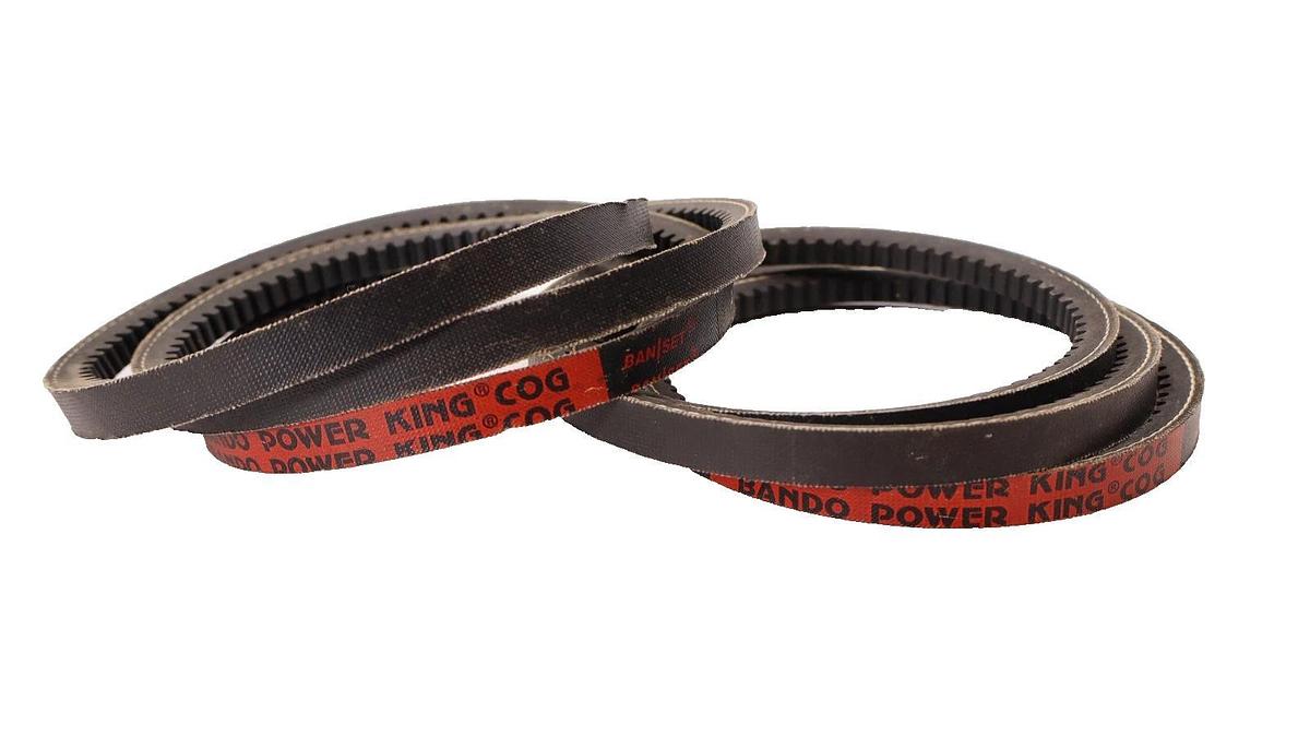 Bando Belt AX-52 , AX52 Power King Cog Ban/Set Cogged V-Belt (New - Lot of 2)
