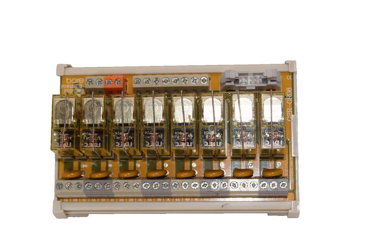 Used BORE G2R-OR08-SP-ID , G2R-0R08 24Vdc 16A 8-Channel Relay Module