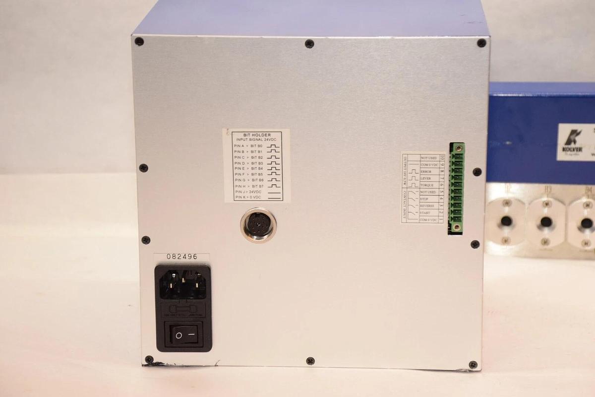 Used Kolver EDU 1AE/LTP/PLC/CC Power Supply Control Unit w/ Socket Tray 020040