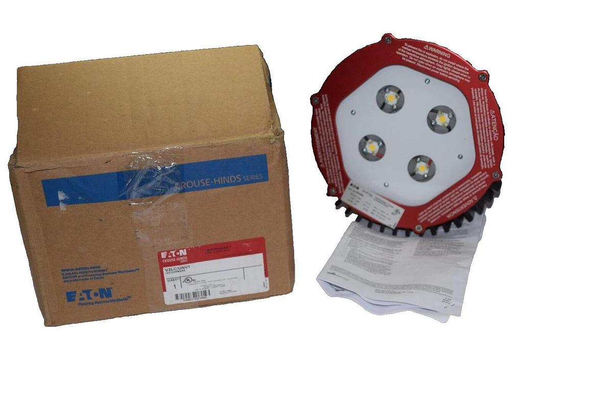 New Crouse Hinds V2LC/UNV1 Vaporgard Luminaire Led Fixture 25w 120-240v V2LC/UNV