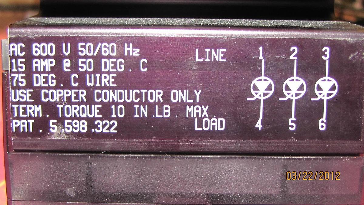 Used WATLOW CONTROLS DIN-A-MITE DB3C-1560-C000 DB3C 1560 C000 DB3C1560C000