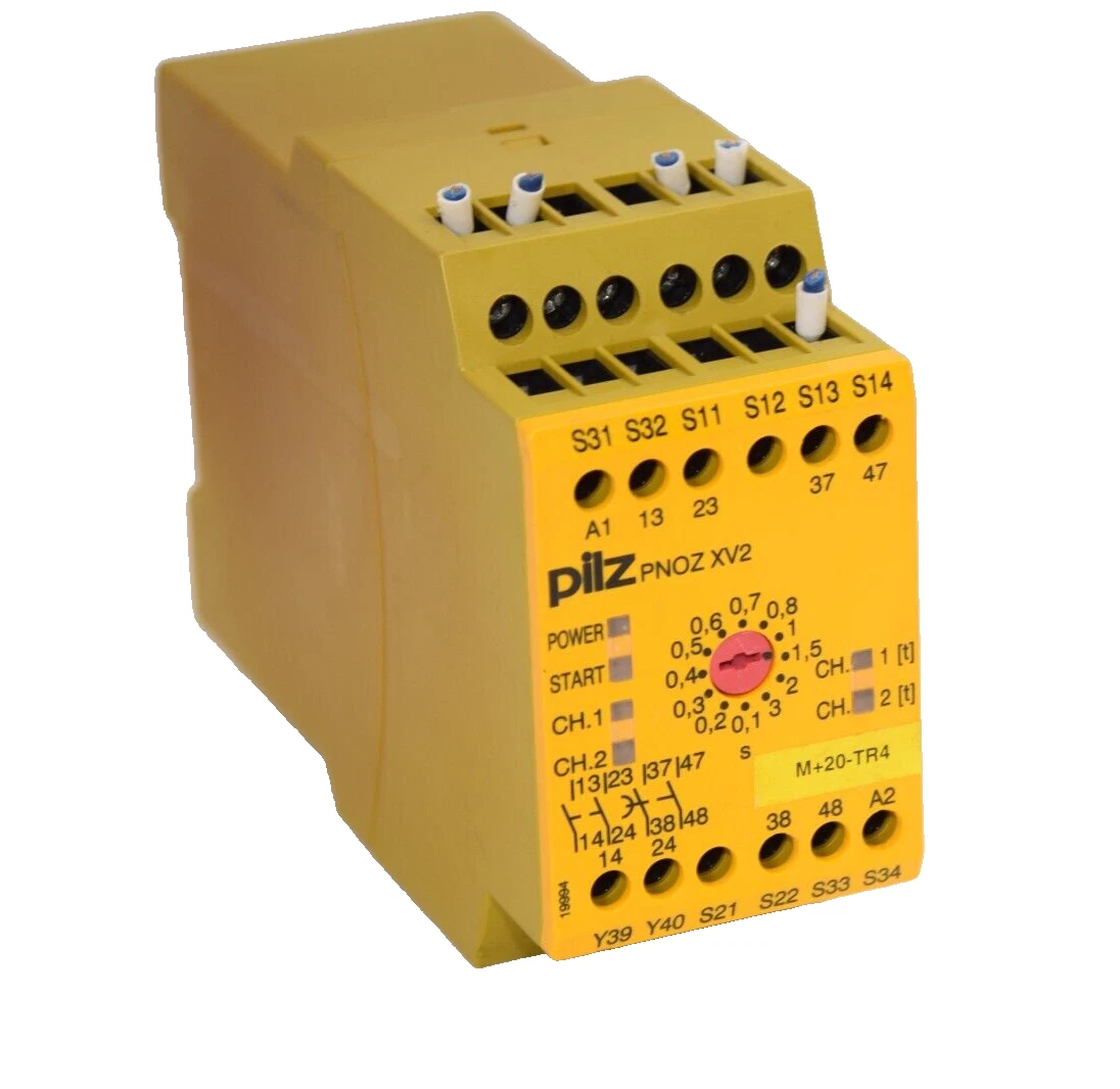 Used PILZ PN0Z XV2 3/24vdc 2n/o 2n/o t PN0ZXV23/24vdc2n/o2n/ot Safety Relay