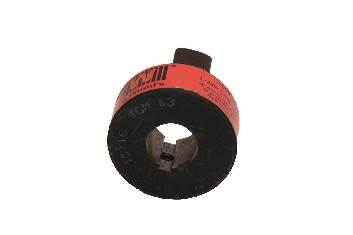 (NEW) TB WOODS USA L-099 L0991516 15/16" Bore L-Jaw Coupling