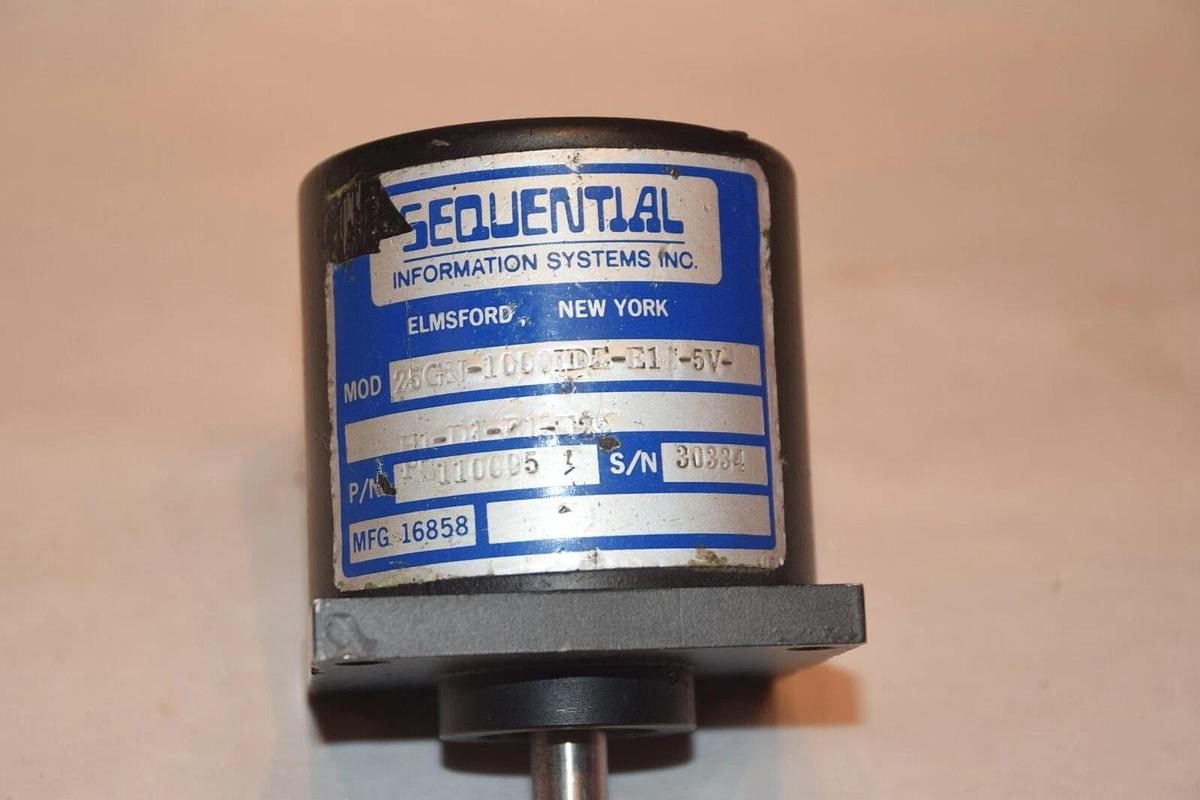 Used Sequential Encoder 25GN-1000IDZ-E1S-5v-H1-D1-B1-T2 PS110005