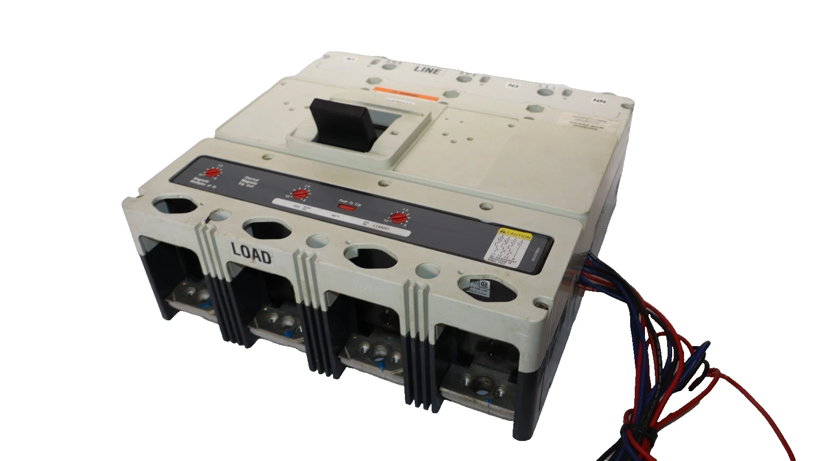 Used Cutler Hammer Breaker 400A Molded Case 4P 1493D84G16 A1L4LPK A3X4PK Trip LT4400T