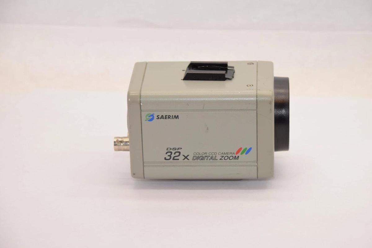 Used SAERIM DSP 32 x Color CCD Camera Digital Zoom Camera With F 3.9 63mm 1:1.6 Lens