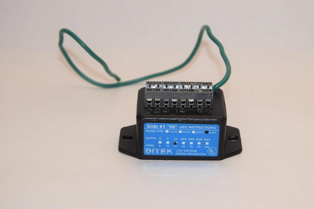 Used DITEK DTK-4LVLP DTK4LVLP DTK 4LVLP Data & Signaling Circuit Surge Protector