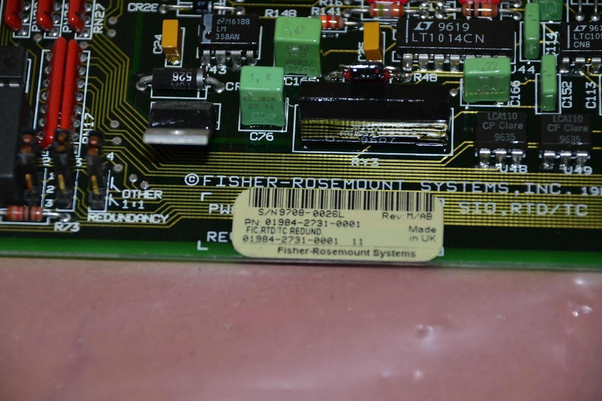 Used FISHER ROSEMOUNT CIRCUIT BOARD 01984-2731-0001 01984 2731 REV. M/AB 9708-0026L