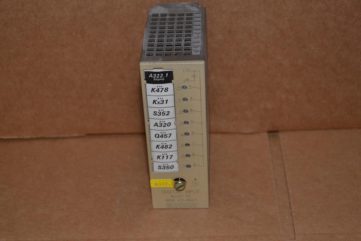 Used SIEMENS SIMATIC S5 6ES5 431-8MA11 8x24V DIGITAL INPUT MODULE