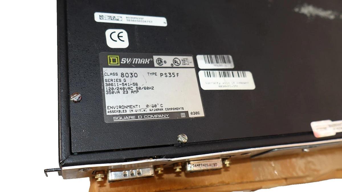 Refurbished Square D SY/MAX Power Supply Incoming 8030 PS35F 8030-PS35F Series G (Refurb)