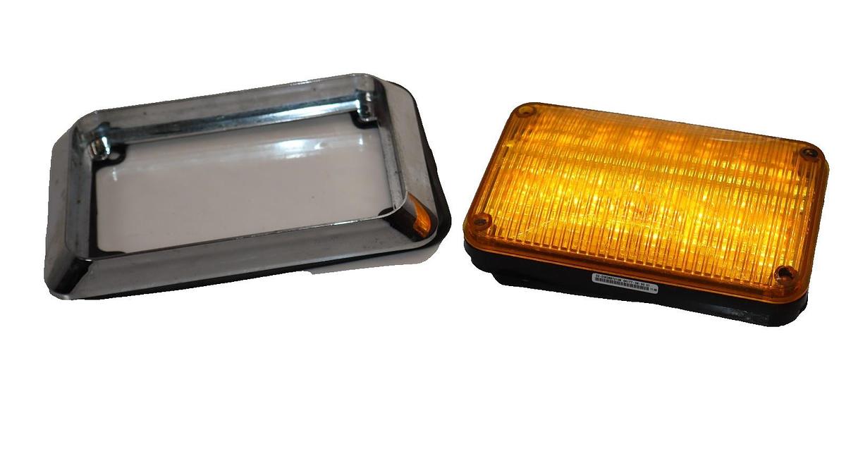 Used Whelen Linear Super LED Amber Cover 600 Series 60A02SAR 01-06841262A00 12Vdc