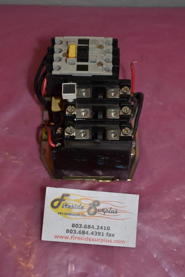 Used ALLEN BRADLEY CONTACTOR 509-TOD SER. B  SIZE SZ 00 9 A AMP 600 VAC 600V
