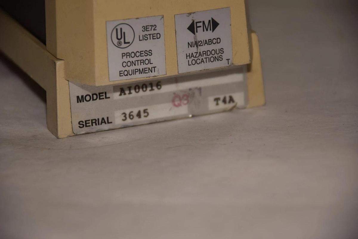 Used TRANSITION TECHNOLOGY INC. AI-00-16 AI0016 16 IN T/C mV VOLT 0-5VDC 20nA MODULE