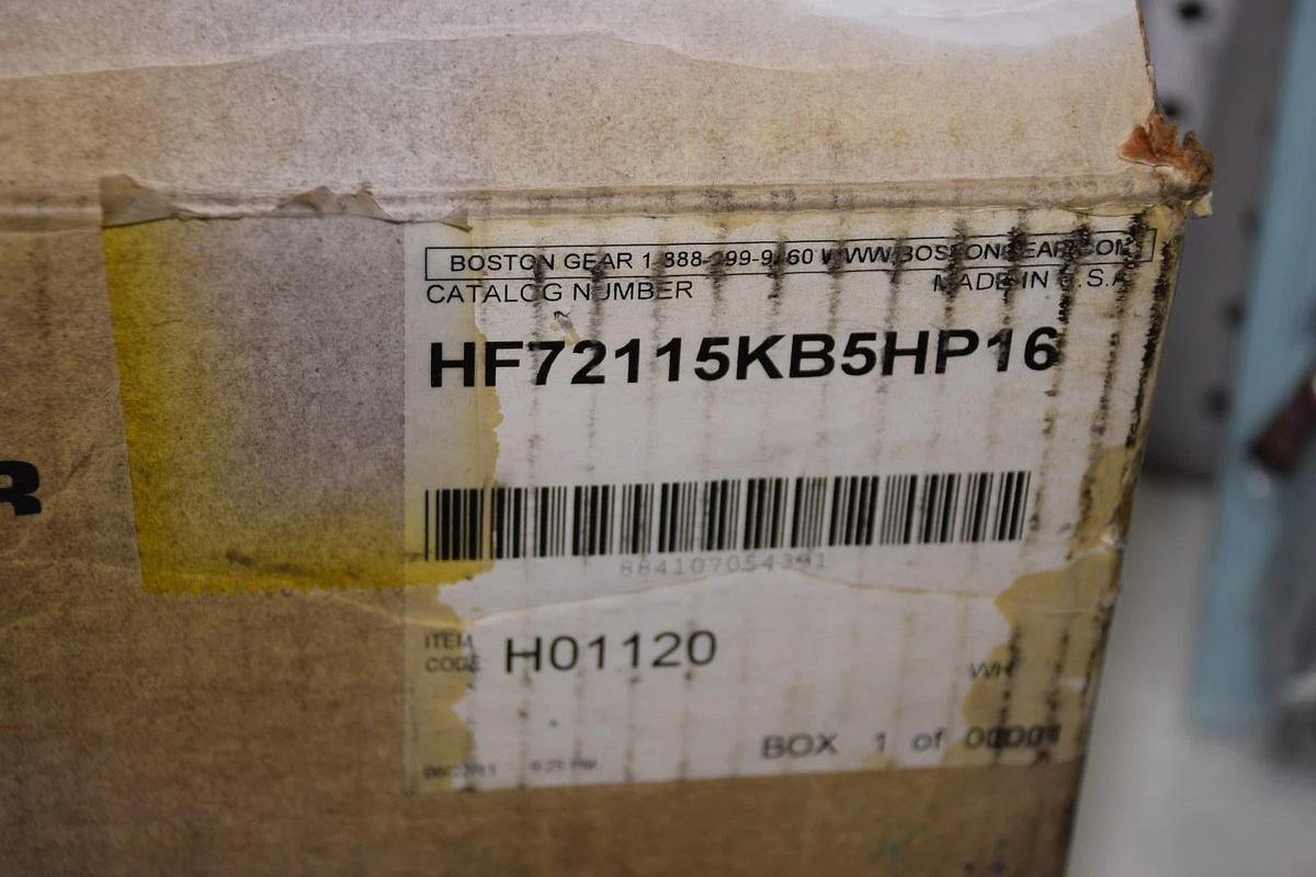 BOSTON GEAR Gear Box Speed Reducer HF72115KB5HP16 1.72hp NEW
