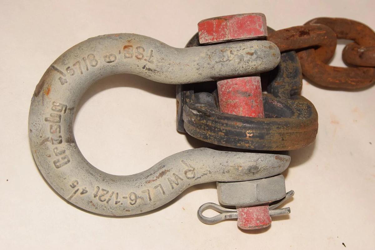 Used 1/2" Crosby Chain Sling 36" CW13-10 U1TK CW 13-10 TSC 7/8 Crosby