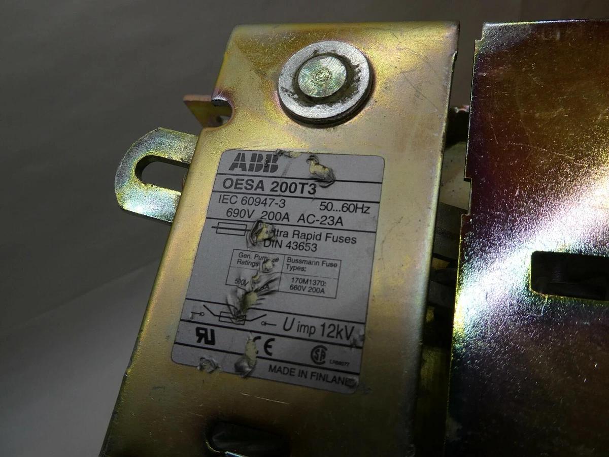 (New nos )  ABB OESA 200T3 Fused Switch 200 Amp 200A 200 A OESA200T3