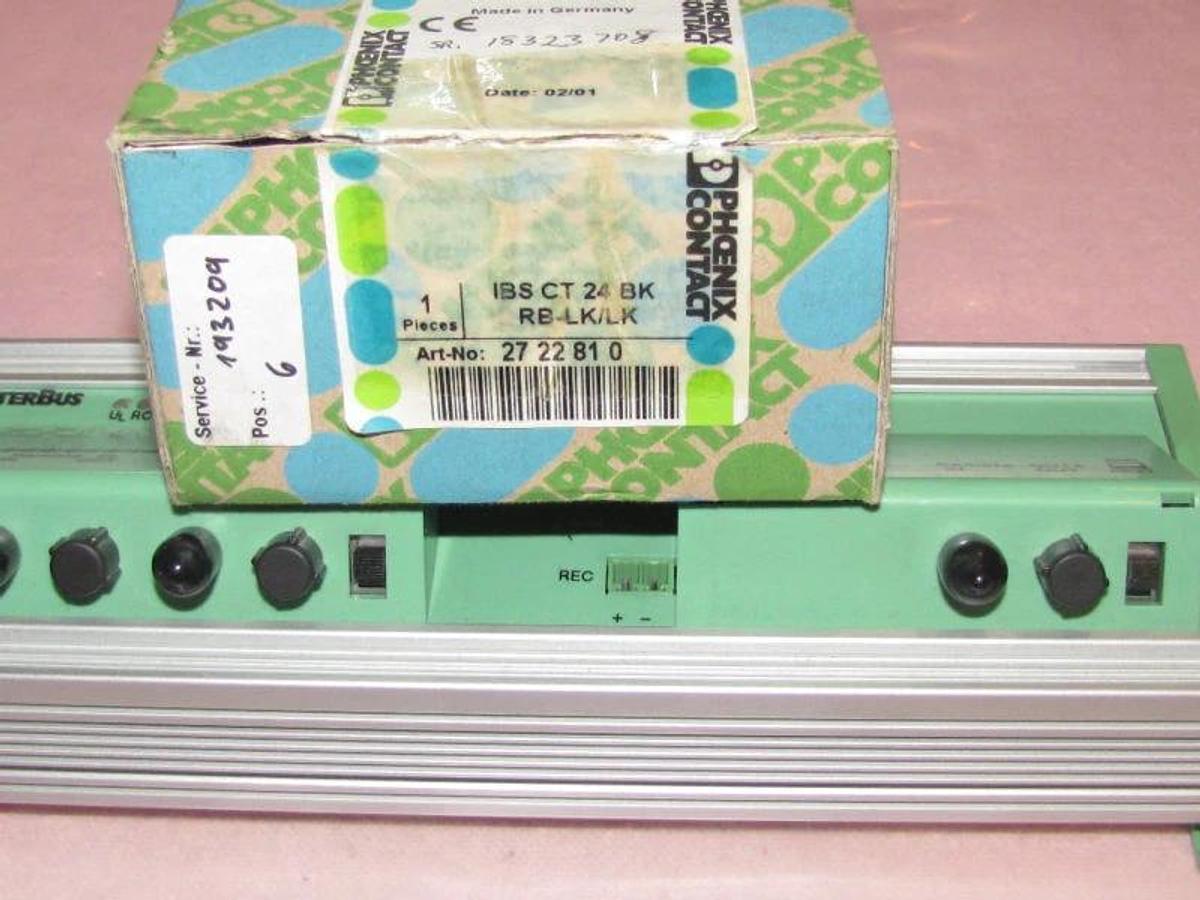 Used Phoenix Contact IBS CT 24 BK RB-LK/LK IBSCT24BKRB-LK/LK