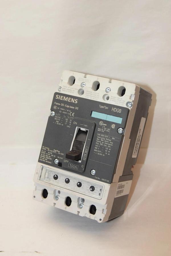 Used SIEMENS 3VL2510-2PE33-0AA0 HDK3T100F 3VL9210-6PE30 100A  HDK3T100 100 Amp 100 A
