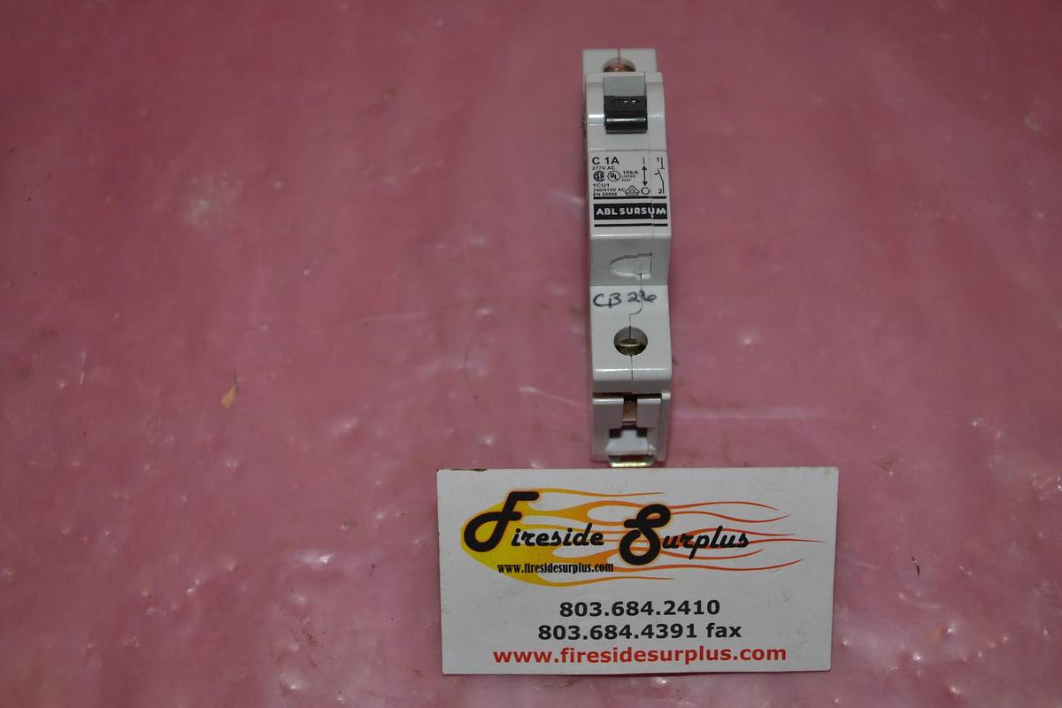 Used ABL SURSUM C 1A 1CU1 277V AC 10kA 240/415V 240-415 V EN 60898