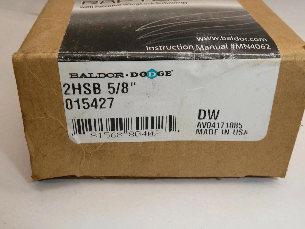 (NEW) DODGE / BALDOR 015427 2HSB 5/8" Raptor Coupling Hub