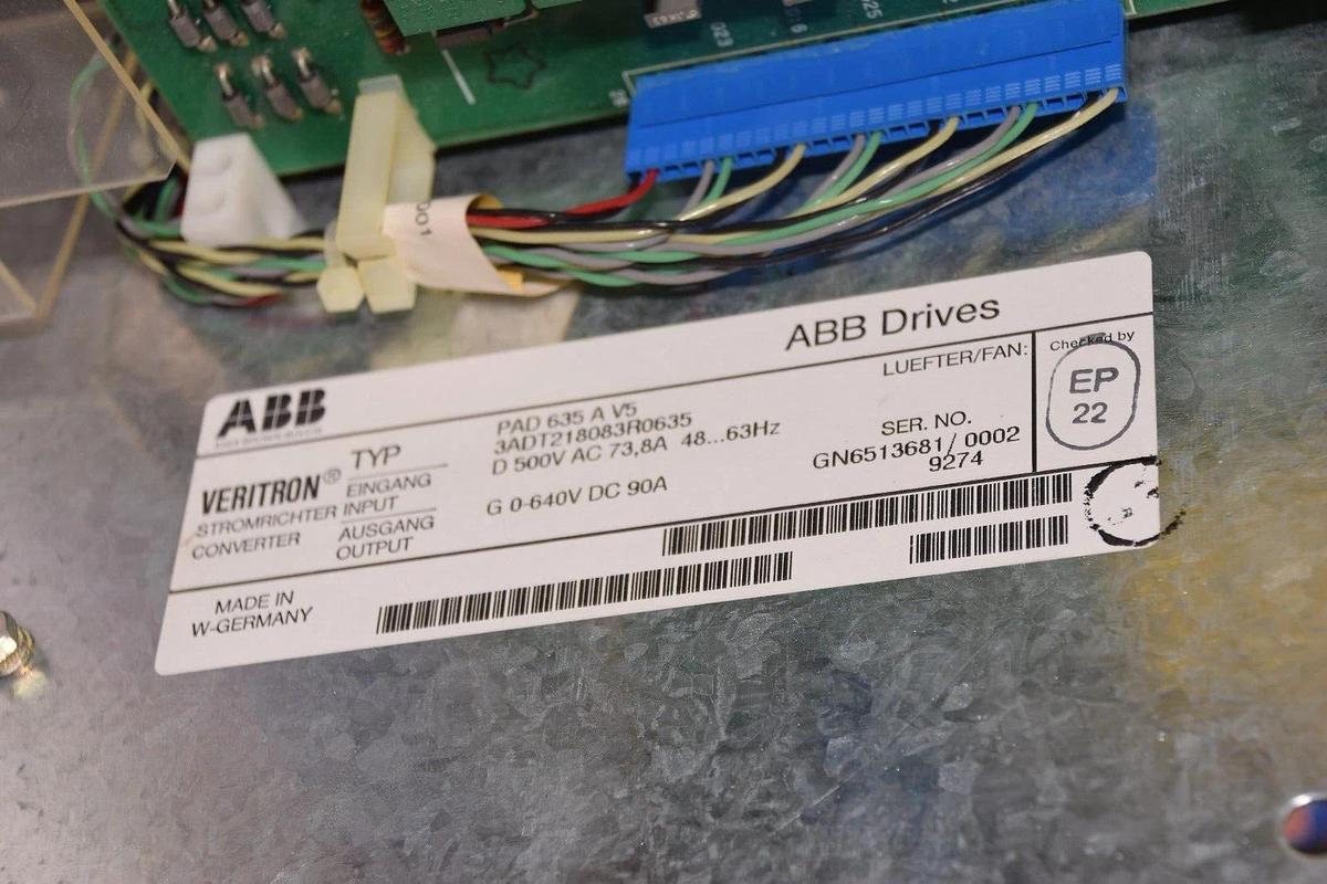 (NEW) ABB PAD 635 A V5 , 3ADT218083R0635 PAD/PSD Vertron Power Converter